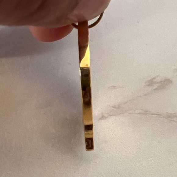 “Cute AF” Gold Dripping Dog Tag, 1” diameter - Picture 4 of 5